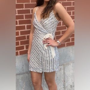 Altar’s State Sequins sparkly mini dress